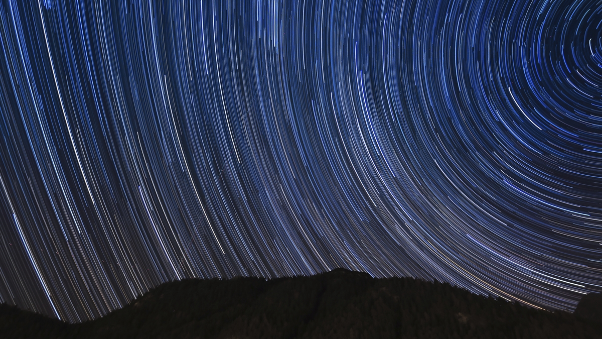 Astronomy timelapse of a starry night